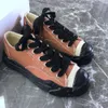 Co Branded Maison Mihara Yasuhiros Dissolved Shoes MMY MensThick Sole High Low Top Canvas Shoe Femmes Classique Pur Noir Blanc Amoureux Chaussures Casual