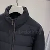 Herren-Designerjacken, luxuriöse Pufferjacke, gestrickter Spleißpullover für den Winter, leichte Daunenjacke. Pineapple Knit Leader gespleißte Daunenjacke für Herren mit Stehkragen