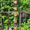 Trädgårdsdekorationer Kettle Metal Wind Chimes Regnkedja för Courtyard Decoration Ramadan Festival Valentine's Day