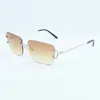 New factory direct luxury fashion sunglasses 4193830 simple large box claw metal ultra light sunglasses