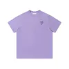High End Men T Shirt Designer T Shirty Mens Womens Fashion Letters Haftowa graficzna koszulka Solid Kolor Prosty krótki rękaw
