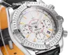 Luxo B01 Chronograph 45 Mens Watch 01 Movimento Automático 28800 vph Aço Inoxidável Sapphire Crystal Classic Relógio de Pulso 3 Cores Resistência à Água 50m