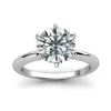 925 Sterling Silver Ring 1CT 2CT 3CT Classic Style Diamond Jewelry Wedding Party Anniversary Ring for Women 240113