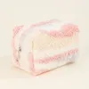Косметички красочные плюшевые сумки для женщин зимний студенческий пенал женский органайзер для макияжа туалетные принадлежности модный кошелек для телефона