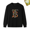 2024 Lente Herfst Geometrische Brief Print Man Hoodies Katoen Trui Mode Jassen O-hals Lange Mouw Heren Sweatshirts HSCWM004