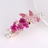 Hårklämmor Fashion Crystal Flower Clip Hairpins For Women Rhinestone Bow Knot Barrette Hairgrips Tillbehör