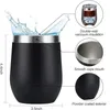 Stainless Steel Wine Tumbler Double Wall Vacuum Cup Coffee Insulated Mug With Lid and Straw Water Bottle Insulated Teacup Mug 240113