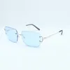 New factory direct luxury fashion sunglasses 4193830 simple large box claw metal ultra light sunglasses