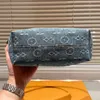 Clutch Women Wzgórza Pochette jeansowe hobo wzgórza pochette sprzęgło luksusowe l haftowe płótno mini designer torebka torebka Lady Cowhide skórzane torby wykończeniowe