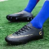 Original masculino sociedade bota de futebol longos picos grama artificial treinamento chuteiras esportes ao ar livre crianças sapatos de futebol 240113