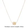 Pendant Necklaces Natural Stone Citrine Beads Necklace Square Faceted Raw Mineral Fashion Gold Color Adjustable Chain Gifts