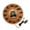 Wall Clocks Construction Vehicle Sets Printed Clock Truck Transportation Boy Room Decor Silent Non-ticking Watch Trucker Gift