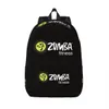 Bags Zumba Logo Travel Canvas Backpack Men Women School Laptop BookBag Fitness College Student Daypack Borse