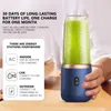 6 Blade Portable Juicer Cup USB Smoothie Blender Wireless Mini Charging Fruit Squeezer Food Mixer Ice Crusher 240113