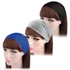 3 pçs/lote sólido larga faixas de cabelo esportes yoga headbands para mulheres homens bandana elástico hairbands turbante vintage headwrap headwear