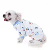 Vêtements pour chiens Pyjamas pour chiens Vêtements en coton Tenues d'hiver Pet Coupe-vent Chaud Veste par temps froid Gilet Confortable Onesie Combinaison Tenue