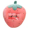 Kawaii Leuke Pluche Avocado Speelgoed Cartoon Aardbei Kirky Konijn Gevulde Wortel Banaan Kussen Fruit Kinderen Verjaardagscadeautjes 240113