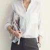 Blusas de mujer Femme Tops para mujer Moda 2024 Otoño Lino Camisa blanca Mujeres Blusa de manga larga Mujer coreana Ropa Roupas Femininas