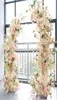 2PCS結婚式の装飾人工花植物レッタンスタンドウェルカムバルーンアーチウェディングプロップ