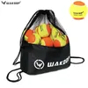 Wakdop Balles de tennis de plage Raquete Ball Mesh Sac à bandoulière Haute élasticité Balle d'entraînement durable pour l'entraînement scolaire en club 240113