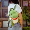 Fashion Creative 3D Dinosaur Ryggsäck Söt Animal Cartoon Plush Dinosaurs Bag For Children Barn Barngåvor 240113