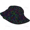 Berets Neon Stars Black Bucket Hat For Women Men Teens Beach Outdoor Fashion Packable Sun Cap Fishing Caps Fisherman