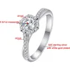 051CT Engagement Rings for Women D Color Sparkling Lab Diamond Fine Jewelry S925 Silver Original Certified 240113