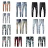 Mens Womens Designers Jeans Angustiado Rasgado Biker Slim Straight Denim para Homens Moda Denim Jeans Calças Mans Skinny Jean