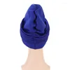 Vêtements ethniques Africain Aso Oke Femmes Musulman Chemo Cap Hijab Chapeau Diamant Auto Gele Headtie Turban Head Wrap Bonnet Perte De Cheveux Fête De Mariage