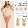 BODYSIT Women Shapewear Mage Control Butt Lifter Body Shaper Smooth Invisible Under Dress Slimning Underwear Low Neck Jumpsuit 240113