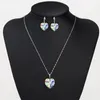 Halsband Neoglory S Sterling Sier Bling smycken sätter halsband örhängen för kvinnliga gåvor utsmyckade med kristaller från