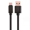 Partihandel Micro USB -kabel 1M/2M/3M Datasynkronisering av USB -laddare för Samsung Huawei Xiaomi HTC Android Phone Nylon flätade typ C -kablar Inget paket