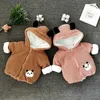 Jackets 3 6 12 18 24 36 Month Born Clothes Cute Panda Plush Baby Boys Jacket Winter Warm Hooded Coat For Girl Little Princess Outwear