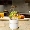 Caddie de rangement d'ustensiles de cuisine, support de centre de table polyvalent, cuillère à café, fourchette à Dessert pour la maison