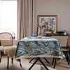 Toalha de mesa floral jacquard boêmia toalha de mesa grossa R6Q3884