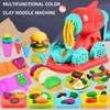 Färgglada plasticine Making Toys Creative Diy Handmased Mold Tool Ice Cream Noodles Machine Kids Play House Colored Clay Gift 240113