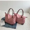 19 Large Capacity Nylon Gym Carry Bag Outdoor Beach Travel Bags Pink Waterproof Shopping Tote Bag