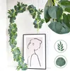 Decorative Flowers 2M Artificial Eucalyptus Rattan Green Leaf Plant Vine Silk Willow Ivy Wreath Wall Hanging Garland Home Wedding Party Arch