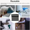 Kitchen Faucets 1/2/3 Outside Faucet Covers Insulated Reusable Tap Sock Anti-Freeze Freezing Protector Accessory Beige Yellow