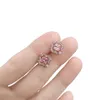 Swarovskis Boucle D'oreille Designer Femmes Top Qualité Charme Rose Diamant Trèfle Boucles D'oreilles Pour Femmes Élément Cristal Trèfle Boucles D'oreilles Pour Femmes