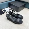 Robe chaussures 2024 été pour femme couverture orteil véritable cuir sandales compensées plate-forme plate-forme plage vacances designer pompes Zapatos de Mujer