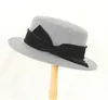 Bérets 202412-YK-2509263 Ins Chic hiver Grande-Bretagne laine feutre velours ruban croisé Fedoras casquette hommes femmes loisirs Panama Jazz chapeau