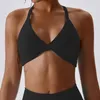 Sports BH For Women Crop Top Sexig Dark V Yoga Bra Cross Sport Halter Neck Gym Fitness Workout Training Underwear POLLEDDEDTERADE 240113