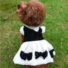 Dog Apparel Princess Dress For Small Dogs Elegant Bowknot Clothes Shih Tzu Poodle Pomeranian Party Skirts Pet Fashion Costumes Dropship