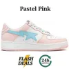 2024 Fashion Shoes BapeStass SK8 STA Shoes Grey Black Stas Combo Pink Green Camos Pastel Blue Patent Leather Platform