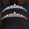 Haarspangen Mode Silber Gold Farbe Krone Frauen Hochzeit Braut Tiara Zubehör CZ Zirkon Tiaras und Kronen Brithday Party Schmuck