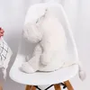 25 cm kawaii sittande vit flodhäst fylld docka super mjuk söt djur plysch leksak kreativ barn födelsedag julklapp 240113