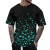 Camisetas para Hombre Mariposa Colorida Impresión 3D Cuello Redondo Casual Manga Corta Tendencia de Moda Jersey Hip Hop Primavera Otoño Camiseta Superior