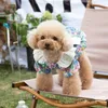 Vêtements pour chiens Robe en coton XXS Vêtements floraux pour animaux de compagnie Vêtements de luxe pour femmes Chien Chiot York Costume Costume Chihuahua Chatons Bichon