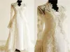 Champagne Lace Appliqued Plus Size Lace Beaded Long Sleeves Bridal Wedding Jackets Bolero Cape Wraps Shrug 20181090175